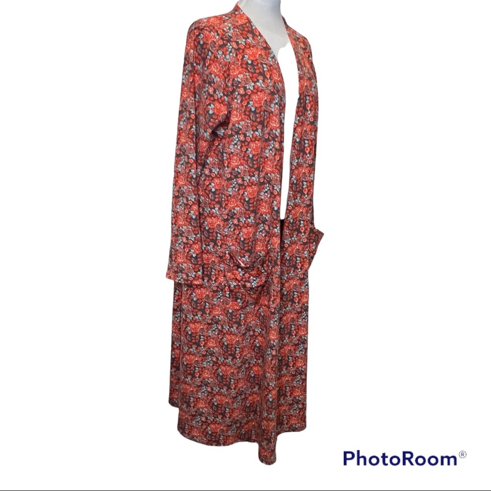 NWT Lularoe floral duster/cardigan - Picture 3 of 5